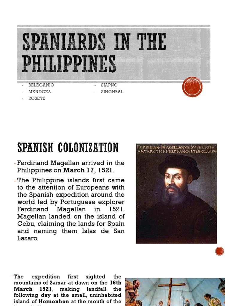 Spaniards in The Philippines PDF Cebu Spanish Empire