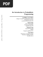 An Introduction To Probabilistic Programming: Jan-Willem Van de Meent