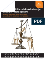 Analitika - Izvjestaj - Sudska Zastita Od Diskriminacije 24april2013 (BHS) - 0