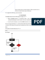 Loop Control Statements