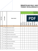 Rekap Nilai Ijazah Pesantren