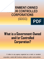Government-Owned And/Or Controlled Corporations: (GOCC)