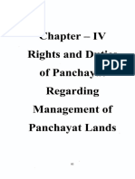 Rights and Duties of Panchayat Regarding Management of Panchayat Lands