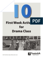 First Week Activities For Drama Class: Theatrefolk
