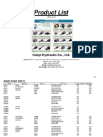 Kukje Hydraulic Parts List For All Excavator PDF