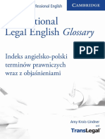 International Legal English Glossary Eng PL PDF