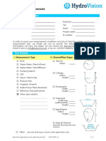 HydroVision Questionnaire Flow Monitoring FORM