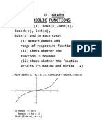 D. Graph of Hyperbolic Functions: Plotsinhx, X, 3, 3, Plotstyle Black, Thick