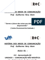 HISTÓRIA DOS MEIOS DE COMUNICAÇÃO - Aulas PDF