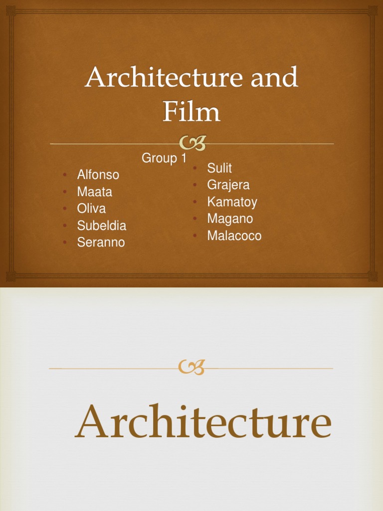 Architecture and Film | PDF | Philippines