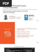 Creating and Configuring An Azure Virtual Network Slides