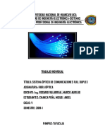 Elementos Del Sistema Óptico de Comunicaciones Full Duplex