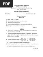 Model Question Paper: B.Tech Degree Examination SIXTH Semester B.Tech Electronics and Instrumentation Engineering