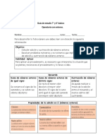 Guía N°2 Operatoria Con Enteros 7° y 8°