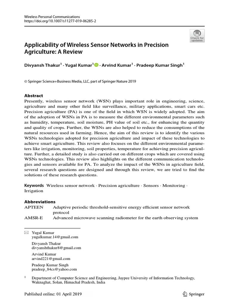 Paper 3 | PDF | Wireless Sensor Network | Computer Network