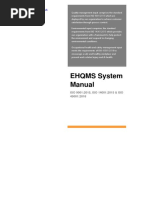 EHQMS Integrated Management System Manual Sample