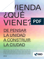 Vivienda Qué Viene de Pensar La Unidad A Construir La Ciudad PDF