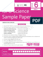 ISFO Sample Paper Science 6