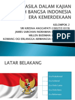 Pancasila Dalam Kajian Sejarah Bangsa Indonesia Pra Kemerdekaan