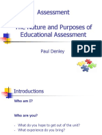 Nature of Assessment