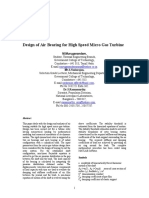 Design of Air Bearing For High Speed Micro Gas Turbine: M.Muruganandam