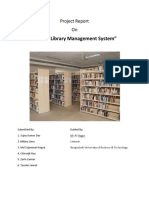 "Online Library Management System": Project Report On