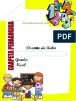 Indice de La Carpeta Pedagogica 2019