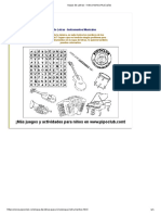 Sopas de Letras - Instrumentos Musicales