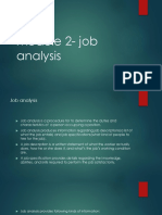 Module 2 - Job Analysis