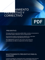 Mantenimiento Preventivo y Correctivo