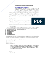 Análisis de Empresas Productoras de Sacos de Polipropileno