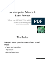 AP CS A Exam Review: The Basics