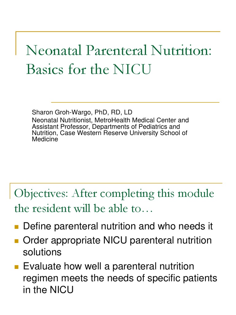 Nutrition - TPN (Basics) | PDF | Nutrition | Diet & Nutrition