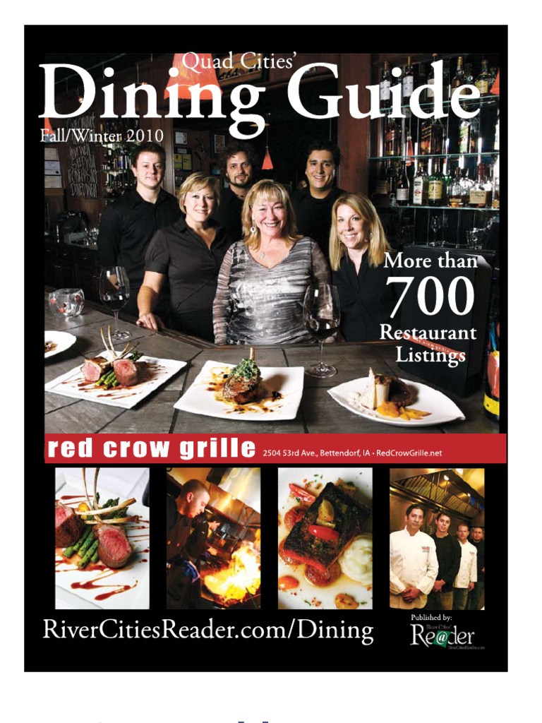 Quad Cities' Dining Guide FallWinter 2010 PDF Restaurants Steak