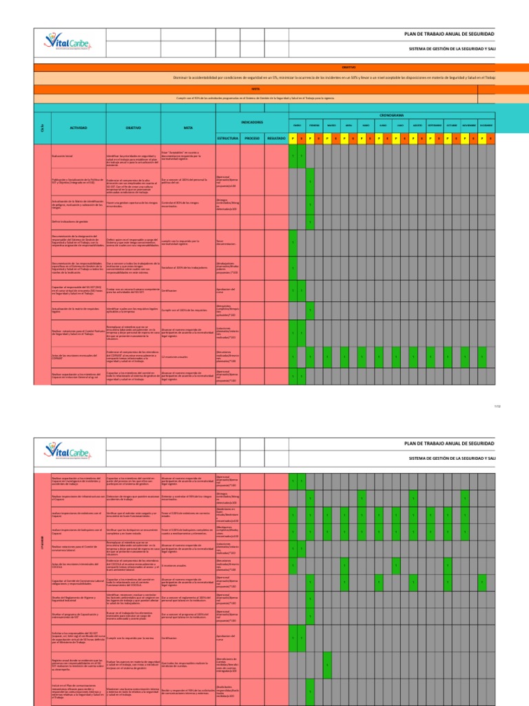 los padres de crianza Intención Factor malo Plan-de-Trabajo-Anual-en-Seguridad-y-Salud-en-el-Trabajo (1.1) | PDF |  Seguridad y salud ocupacional | Bienestar