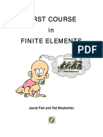 FIRST COURSE in FINITE ELEMENTS PDF