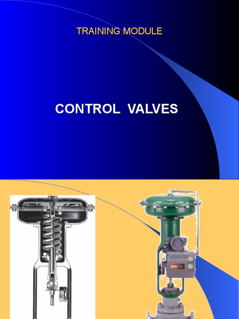 An InDepth Training Module on Control Valves Components, Operational