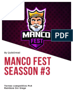Bases Del Torneo #3 Manco Fest
