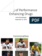 Testing of Performance Enhancing Drugs