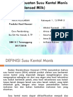 Proses Pembuatan Susu Kental Manis