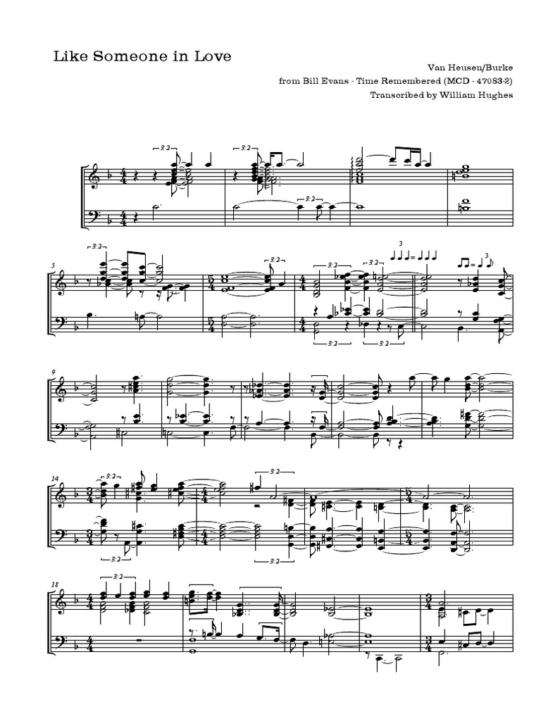 Bill Evans April 1962 Sessions Like Someone In Love Pdf