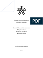 Evidencia 9 Plan Estrateguico Del Mercado