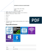 Caracteristicas Tecnicas de Computadora