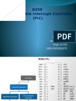 8259 Programmable Interrupt Controller (PIC) : by Gayathri.M Asst. Professor Dept. of CSE SRM University