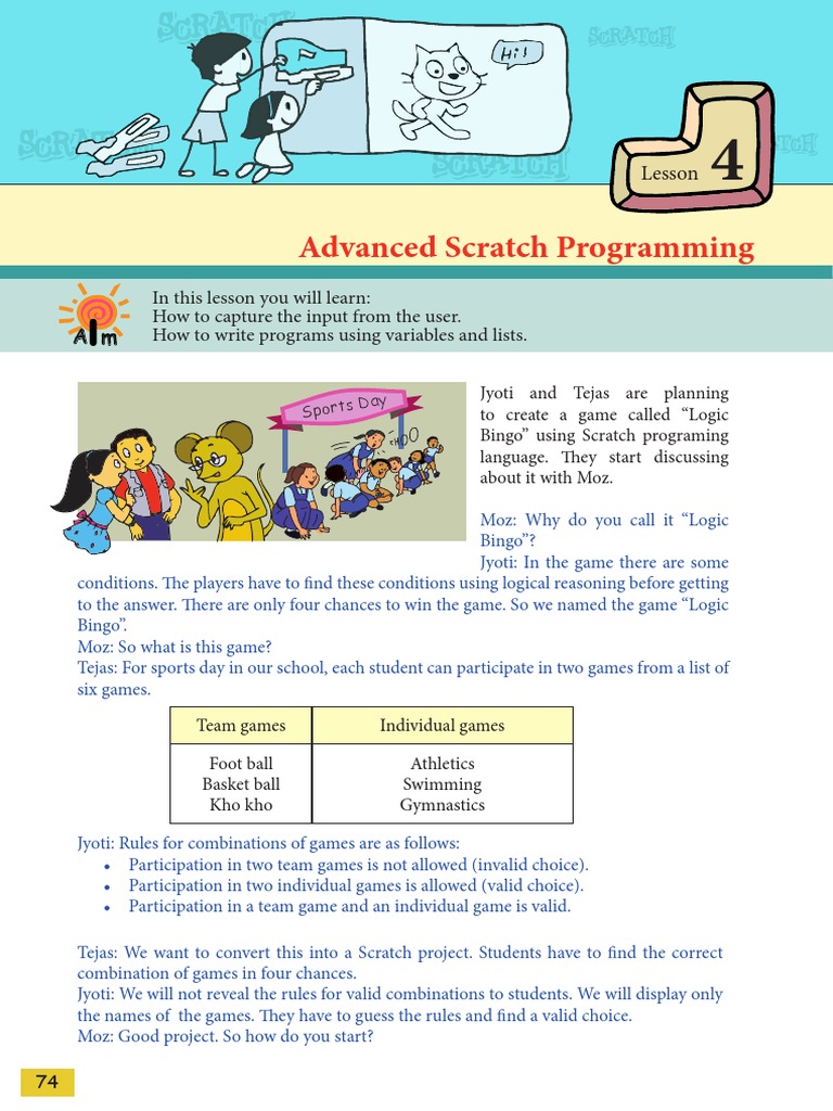 Scratch Programming Tutorial | PDF | Variable (Mathematics) | Scratch ...