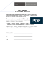 Formato de Acta de Compromiso PDF