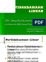 Pertidaksamaan Linear