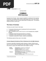 Commas With Exercises