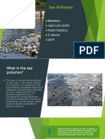 Sea Pollution: Members: Juan Luis Cumin Pedro Pacheco 2°alerce 2019
