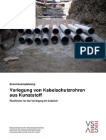 Verlegung Von Kabelschutzrohren Aus Kunststoff